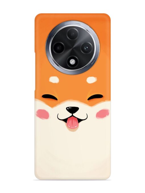 Cute Dog Face Vector Snap Case for Oppo F27 Pro Plus (5G) Zapvi