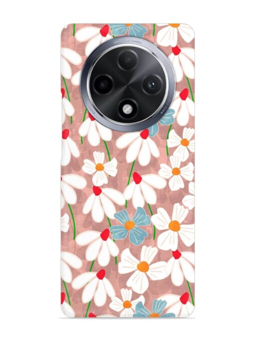 Abstract Petal Flowers Snap Case for Oppo F27 Pro Plus (5G)