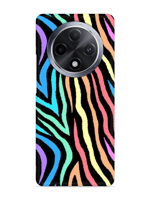 Colorful Abstract Zebra Snap Case for Oppo F27 Pro Plus (5G) Zapvi