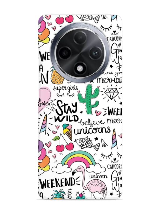 Unicorn Ice Cream Snap Case for Oppo F27 Pro Plus (5G)