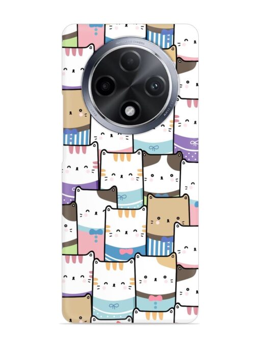 Cute Adorable Cat Snap Case for Oppo F27 Pro Plus (5G) Zapvi