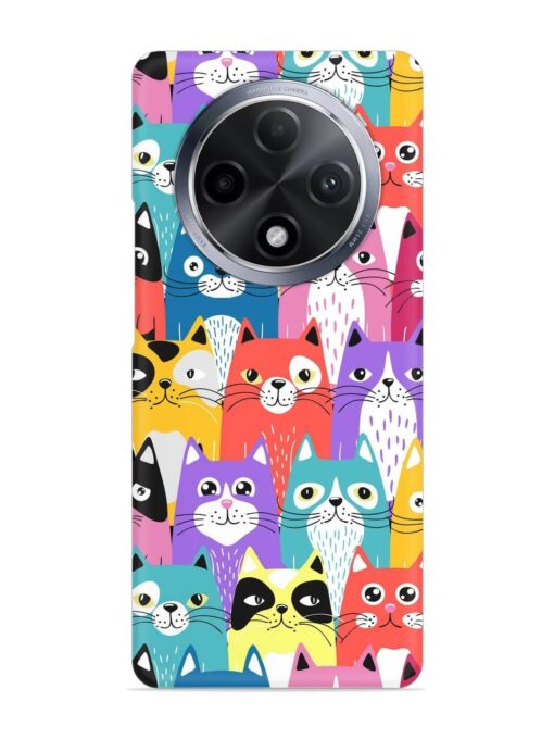 Funny Cartoon Cats Snap Case for Oppo F27 Pro Plus (5G) Zapvi