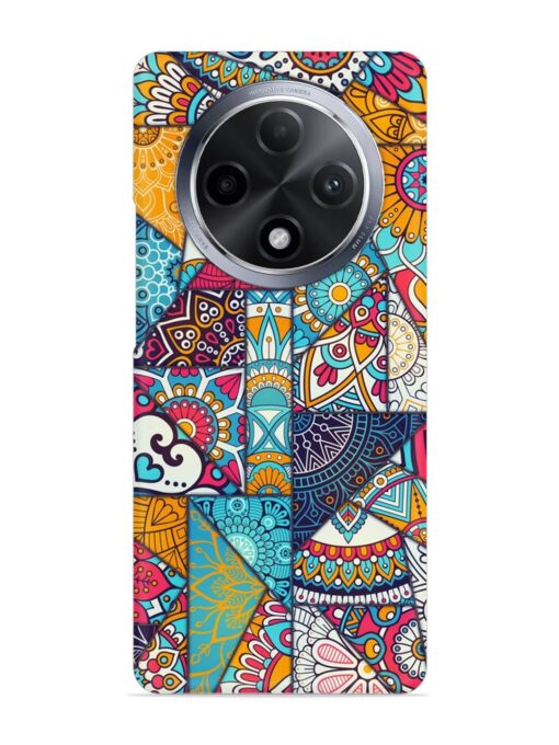 Patchwork Pattern Vintage Snap Case for Oppo F27 Pro Plus (5G) Zapvi