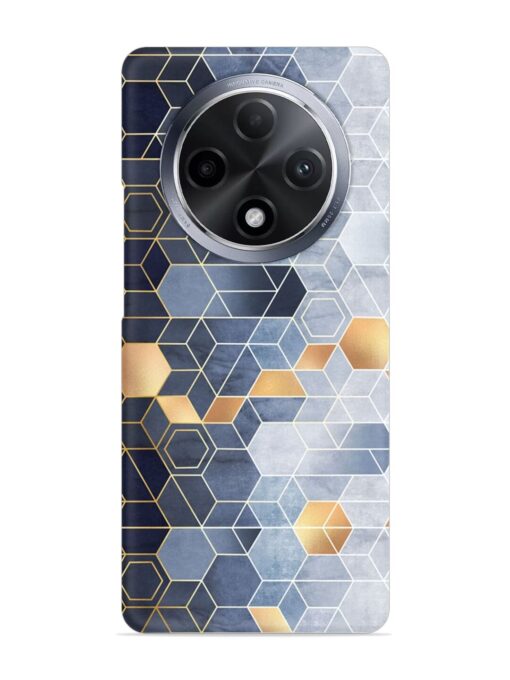 Geometric Abstraction Hexagons Snap Case for Oppo F27 Pro Plus (5G) Zapvi