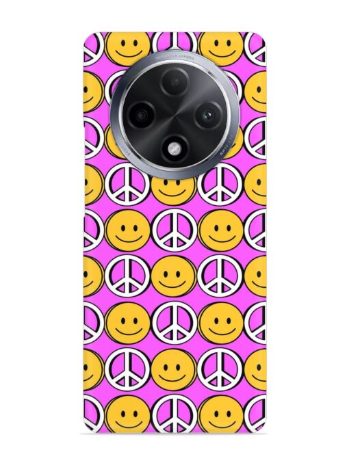 Smiley Face Peace Snap Case for Oppo F27 Pro Plus (5G)