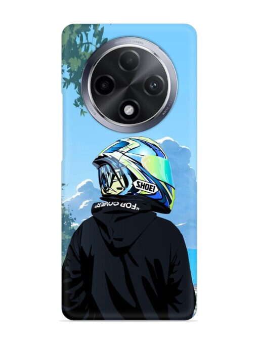 Rider With Helmet Snap Case for Oppo F27 Pro Plus (5G) Zapvi