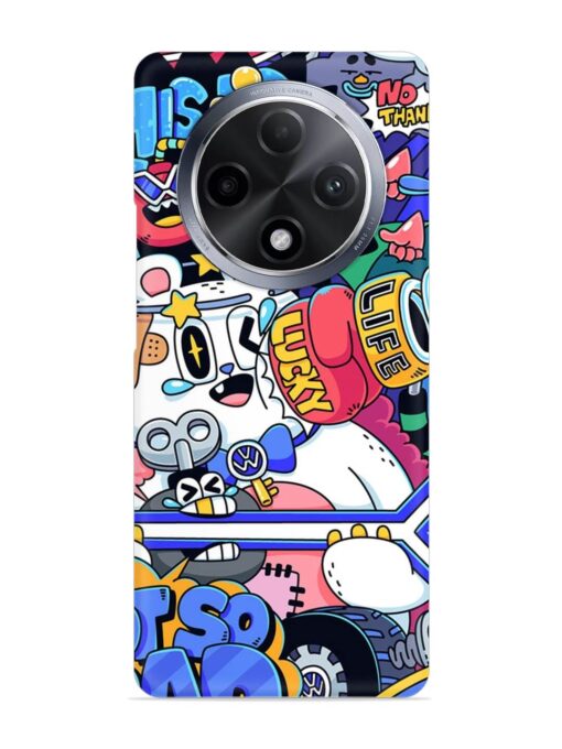 Universal Doodle Snap Case for Oppo F27 Pro Plus (5G)