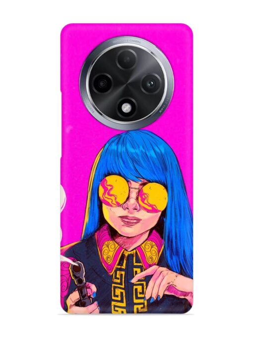 Aesthetic Anime Girl Snap Case for Oppo F27 Pro Plus (5G)