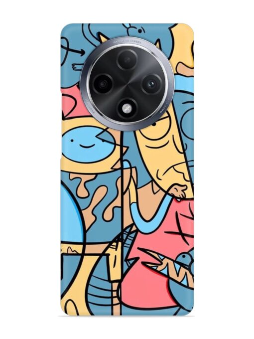 Silly Face Doodle Snap Case for Oppo F27 Pro Plus (5G) Zapvi