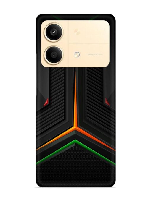 Orange Triangle Light Snap Case for Poco X6 Neo (5G)