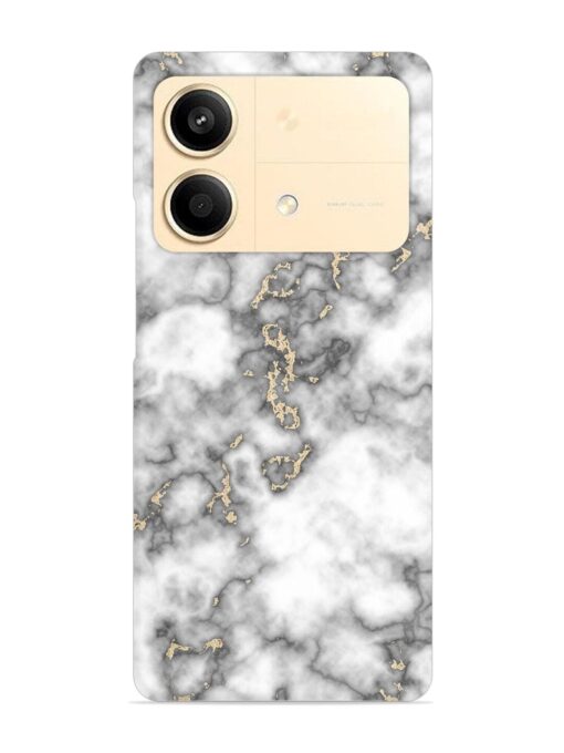 Gray And Gold Marble Snap Case for Poco X6 Neo (5G)