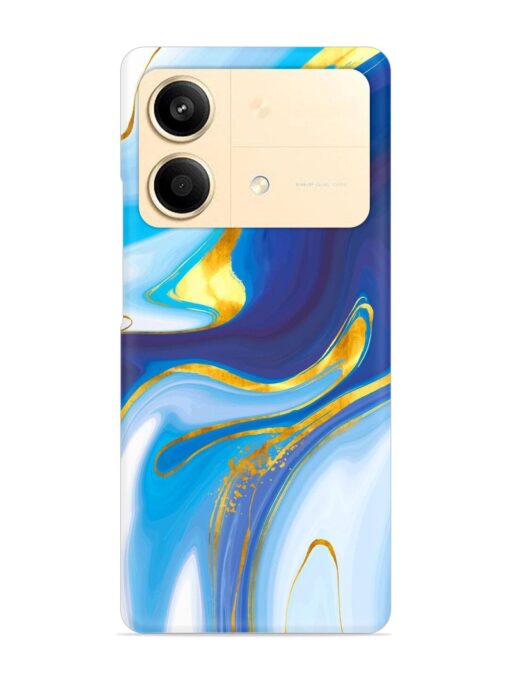 Watercolor Background With Golden Foil Snap Case for Poco X6 Neo (5G)