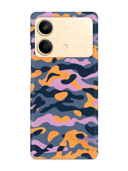 Camouflage Army Military English Orange Art Snap Case for Poco X6 Neo (5G)