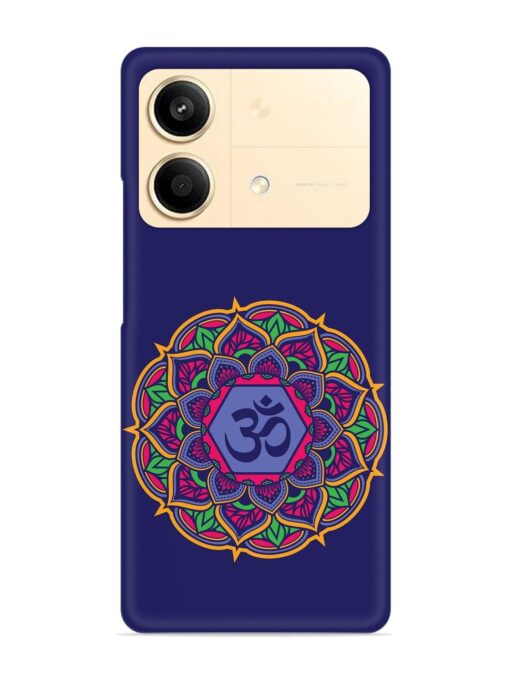 Om Mandala Art Blue Snap Case for Poco X6 Neo (5G)