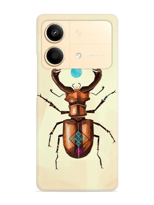 Stag Beetle Vector Snap Case for Poco X6 Neo (5G)