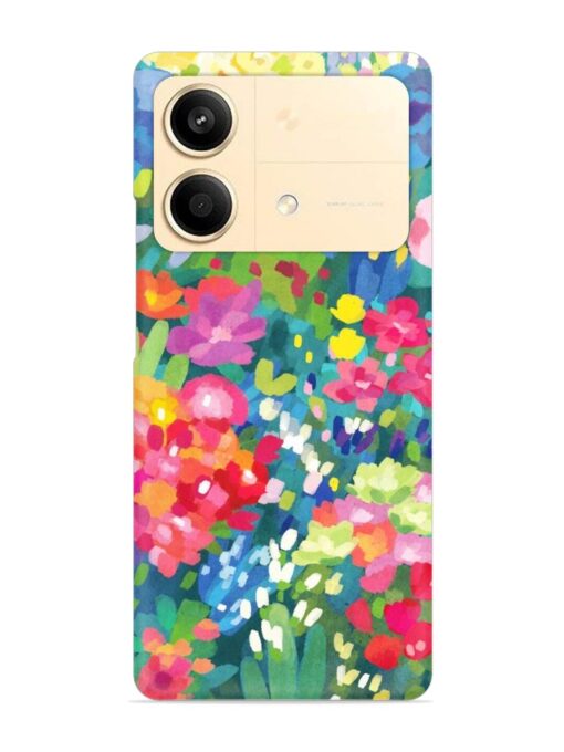 Watercolor Flower Art Snap Case for Poco X6 Neo (5G) Zapvi