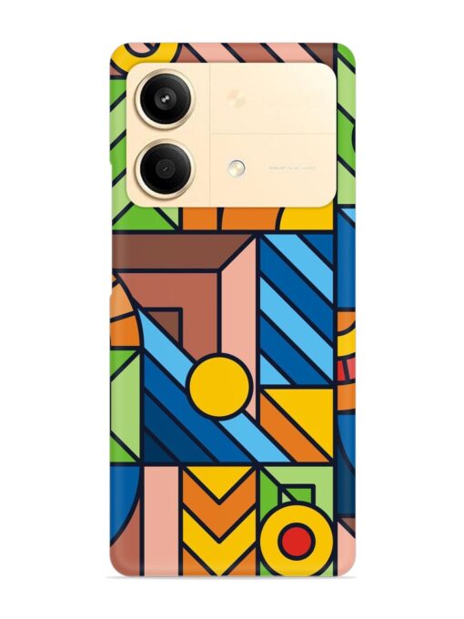 Colorful Geometric Snap Case for Poco X6 Neo (5G) Zapvi