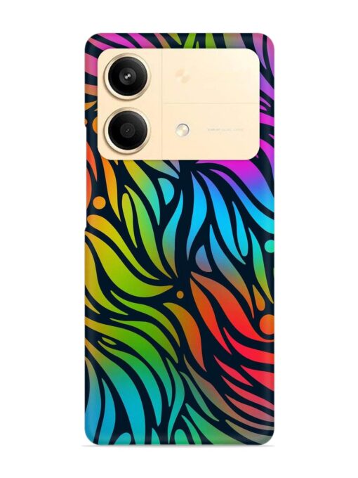 Abstract Leaf Design Snap Case for Poco X6 Neo (5G)