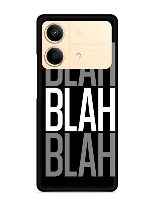 Blah Blah Blah Wallpaper Snap Case for Poco X6 Neo (5G)