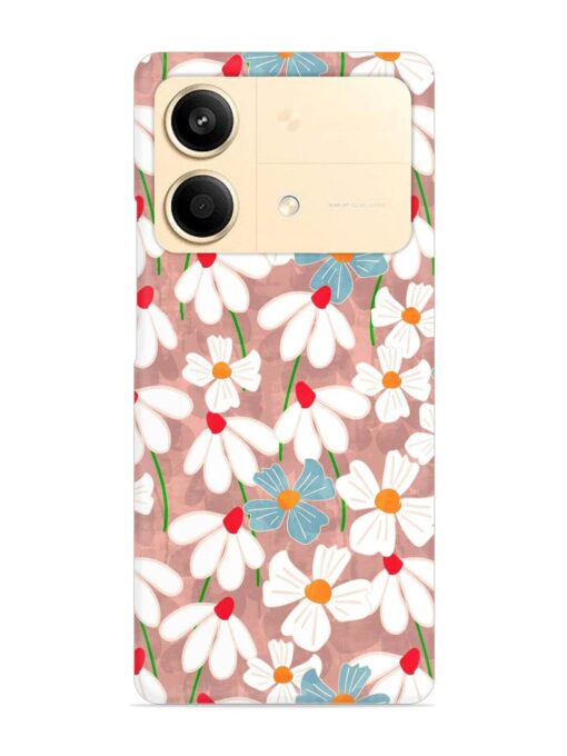 Abstract Petal Flowers Snap Case for Poco X6 Neo (5G)