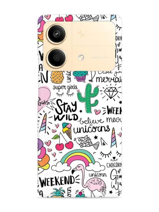 Unicorn Ice Cream Snap Case for Poco X6 Neo (5G)