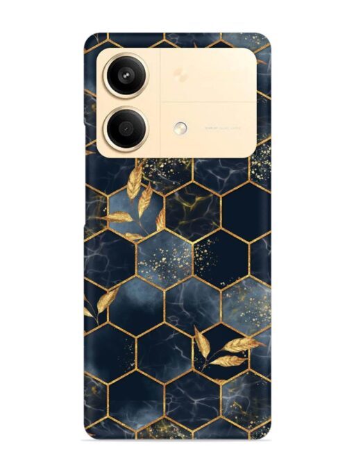 Marble Hexagon Seamless Snap Case for Poco X6 Neo (5G) Zapvi