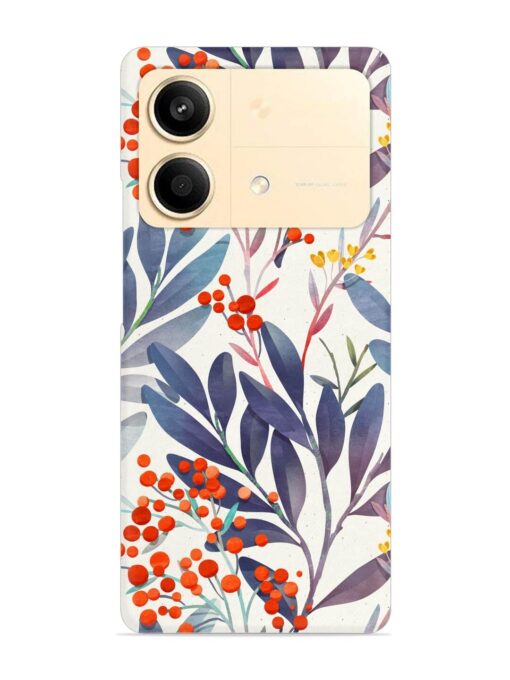 Seamless Floral Pattern Snap Case for Poco X6 Neo (5G)