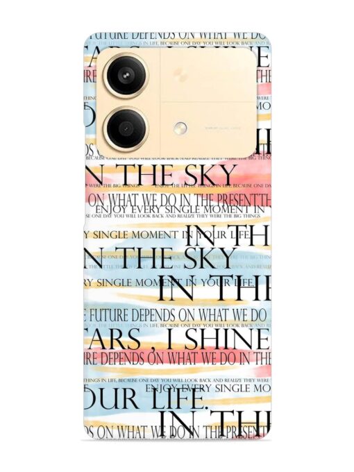 Seamless Slogans Pattern Snap Case for Poco X6 Neo (5G)