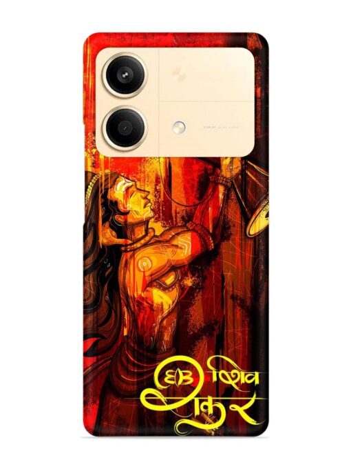 Illustration Lord Shiva Snap Case for Poco X6 Neo (5G)