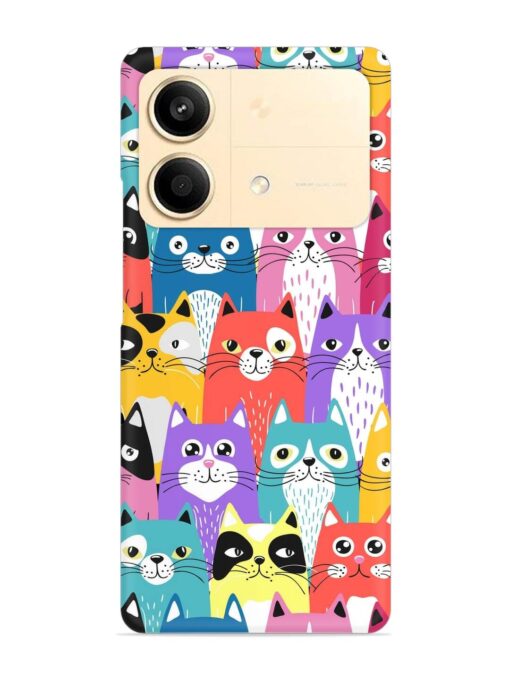 Funny Cartoon Cats Snap Case for Poco X6 Neo (5G)