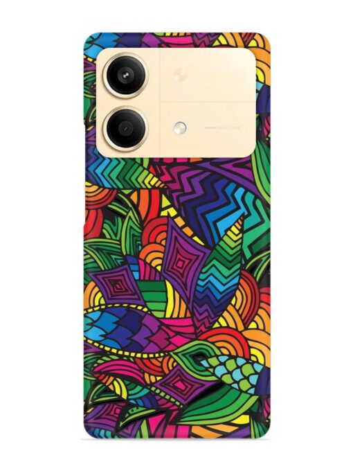 Abstract Multicolor Seamless Snap Case for Poco X6 Neo (5G) Zapvi