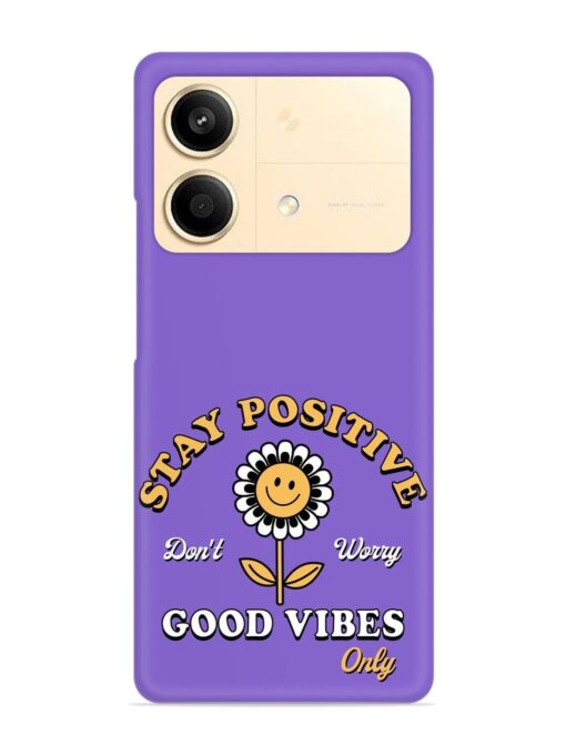 Retro Positive Flower Snap Case for Poco X6 Neo (5G)