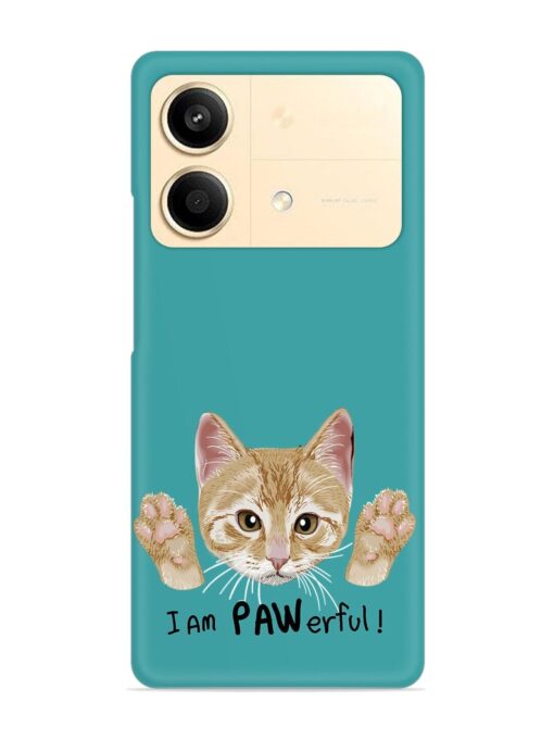 Typography Slogan Cat Snap Case for Poco X6 Neo (5G)