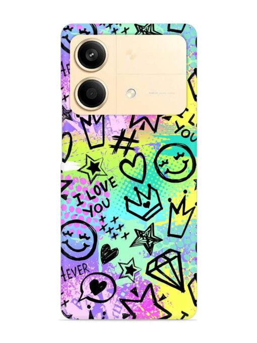 Bright Seamless Pattern Snap Case for Poco X6 Neo (5G)