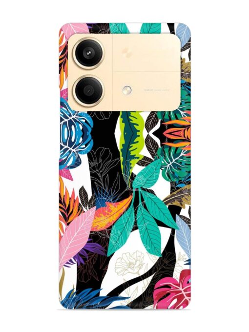 Floral Pattern Bright Snap Case for Poco X6 Neo (5G)