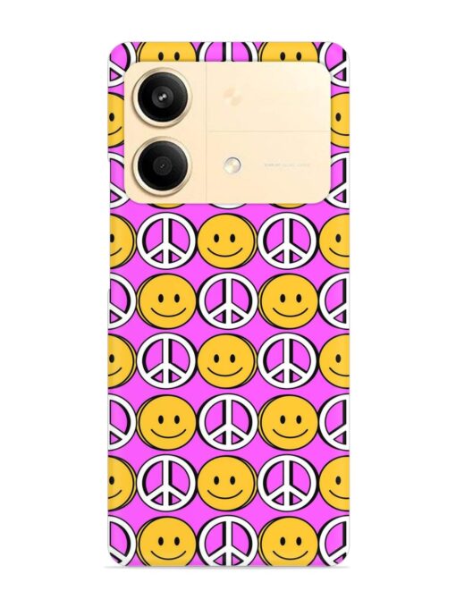 Smiley Face Peace Snap Case for Poco X6 Neo (5G)