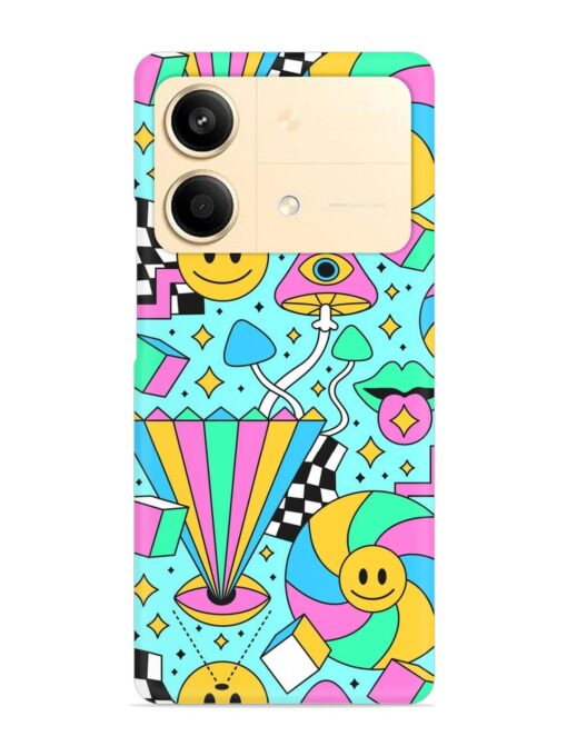 Trippy Rainbow 60S Snap Case for Poco X6 Neo (5G)