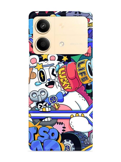 Universal Doodle Snap Case for Poco X6 Neo (5G)