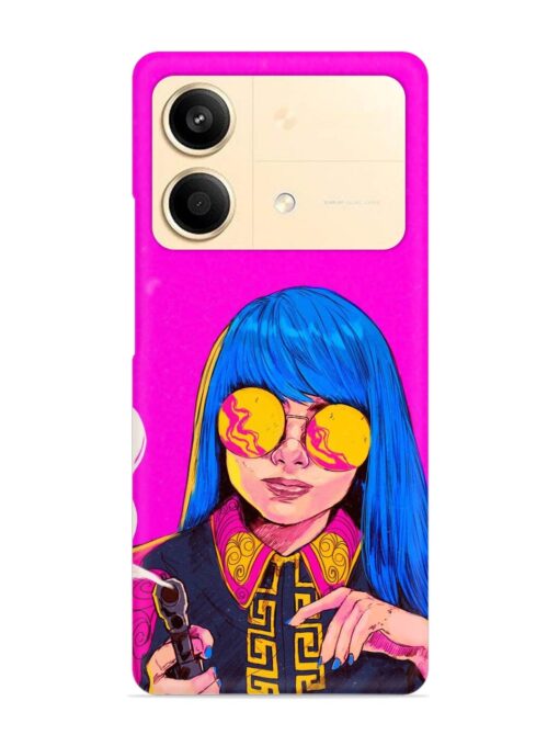 Aesthetic Anime Girl Snap Case for Poco X6 Neo (5G) Zapvi