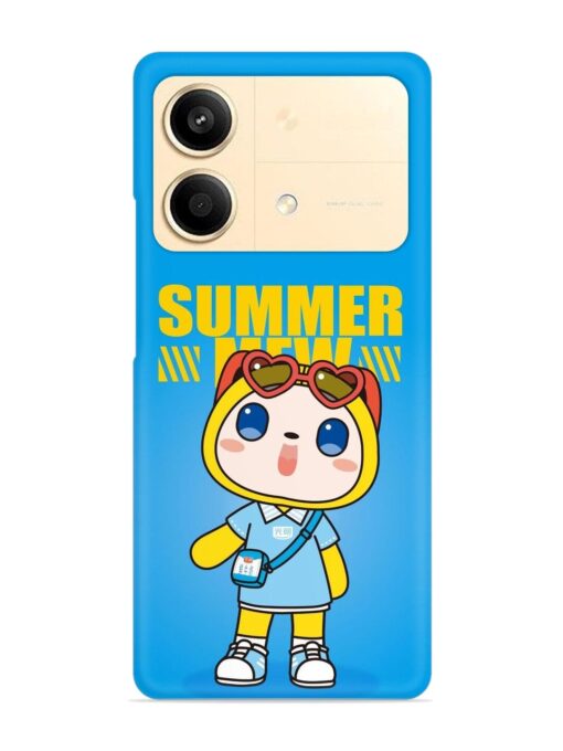 Summer Mew Cartoon Snap Case for Poco X6 Neo (5G)