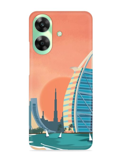 Dubai Architectural Scenery Snap Case for Realme C61 Zapvi