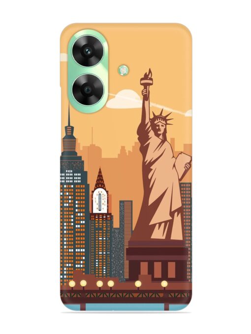 New York Statue Of Liberty Architectural Scenery Snap Case for Realme C61