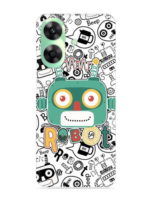 Robot Modern Seamless Pattern Snap Case for Realme C61