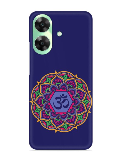 Om Mandala Art Blue Snap Case for Realme C61