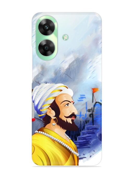 Shivaji Maharaj Color Paint Art Snap Case for Realme C61 Zapvi