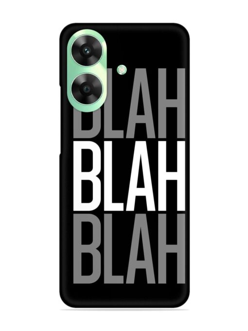 Blah Blah Blah Wallpaper Snap Case for Realme C61