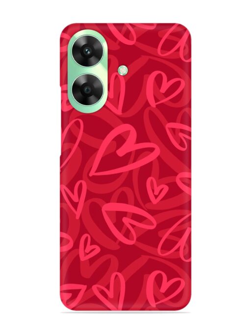 Seamless Romantic Pattern Snap Case for Realme C61 Zapvi