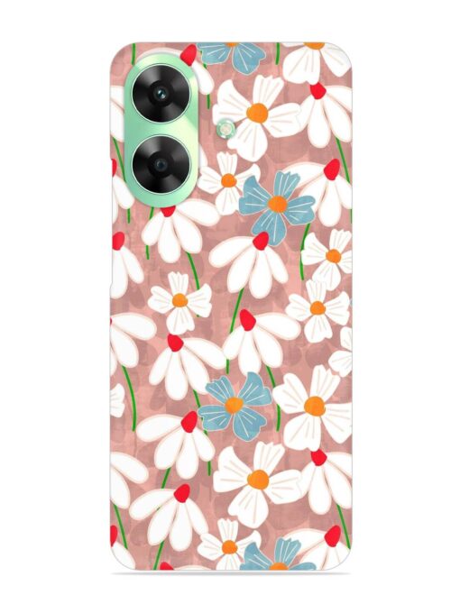 Abstract Petal Flowers Snap Case for Realme C61 Zapvi