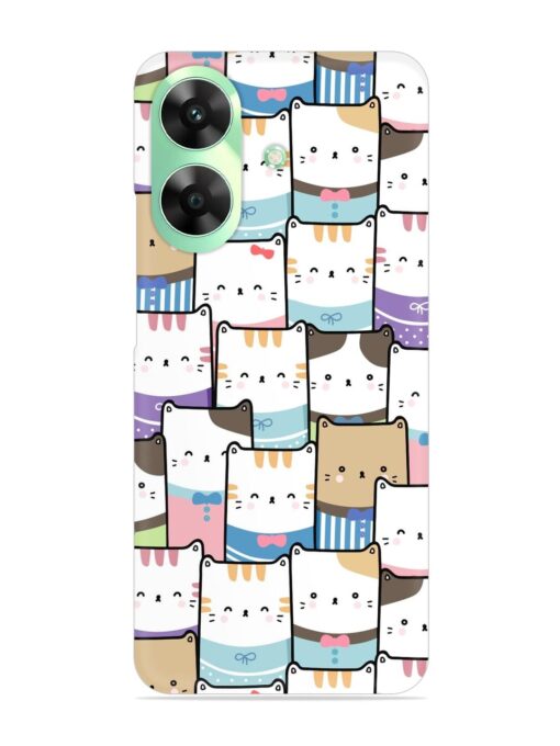 Cute Adorable Cat Snap Case for Realme C61 Zapvi