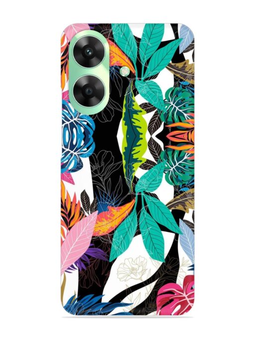 Floral Pattern Bright Snap Case for Realme C61 Zapvi